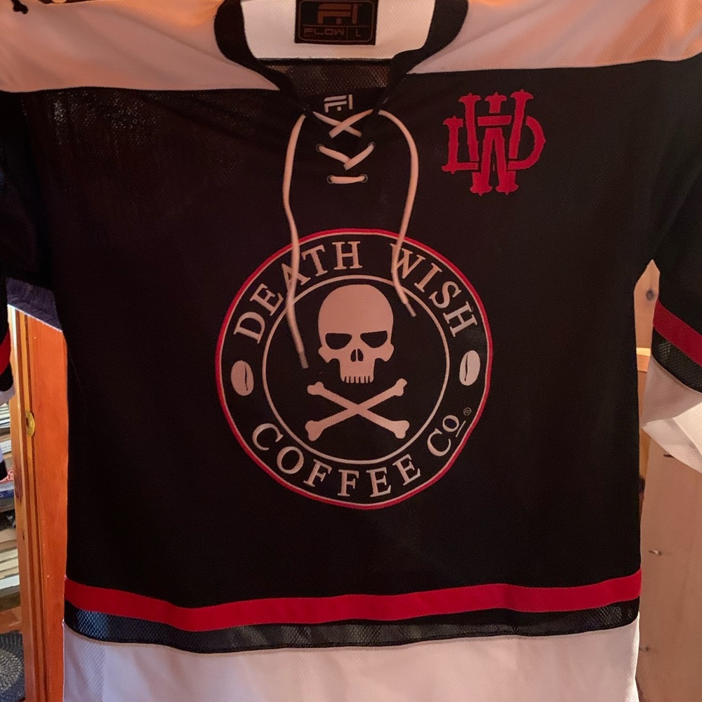 NWOT - 2nd Edition Death Wish Coffee hockey jersey